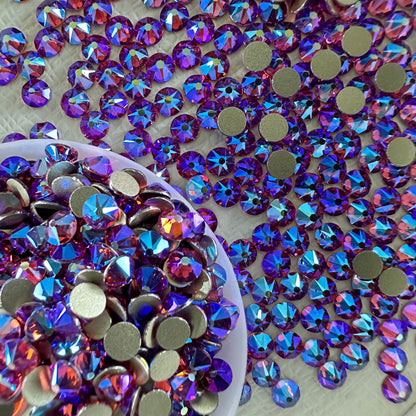 2088 Eco-Friendly Nickel-Free AB Color Non-Hotfix Flat Back Rhinestone Loose 16 Facets Shoes Hat Bags Nail Art