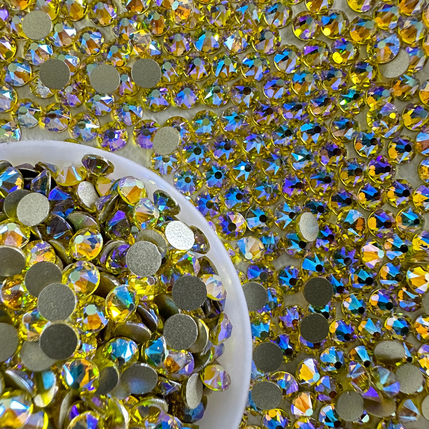 2088 Eco-Friendly Nickel-Free AB Color Non-Hotfix Flat Back Rhinestone Loose 16 Facets Shoes Hat Bags Nail Art