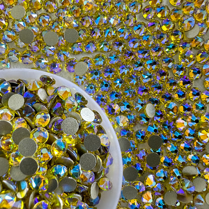 2088 Eco-Friendly Nickel-Free AB Color Non-Hotfix Flat Back Rhinestone Loose 16 Facets Shoes Hat Bags Nail Art