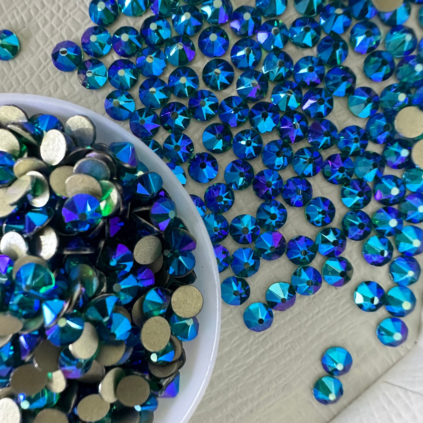 2088 Eco-Friendly Nickel-Free AB Color Non-Hotfix Flat Back Rhinestone Loose 16 Facets Shoes Hat Bags Nail Art