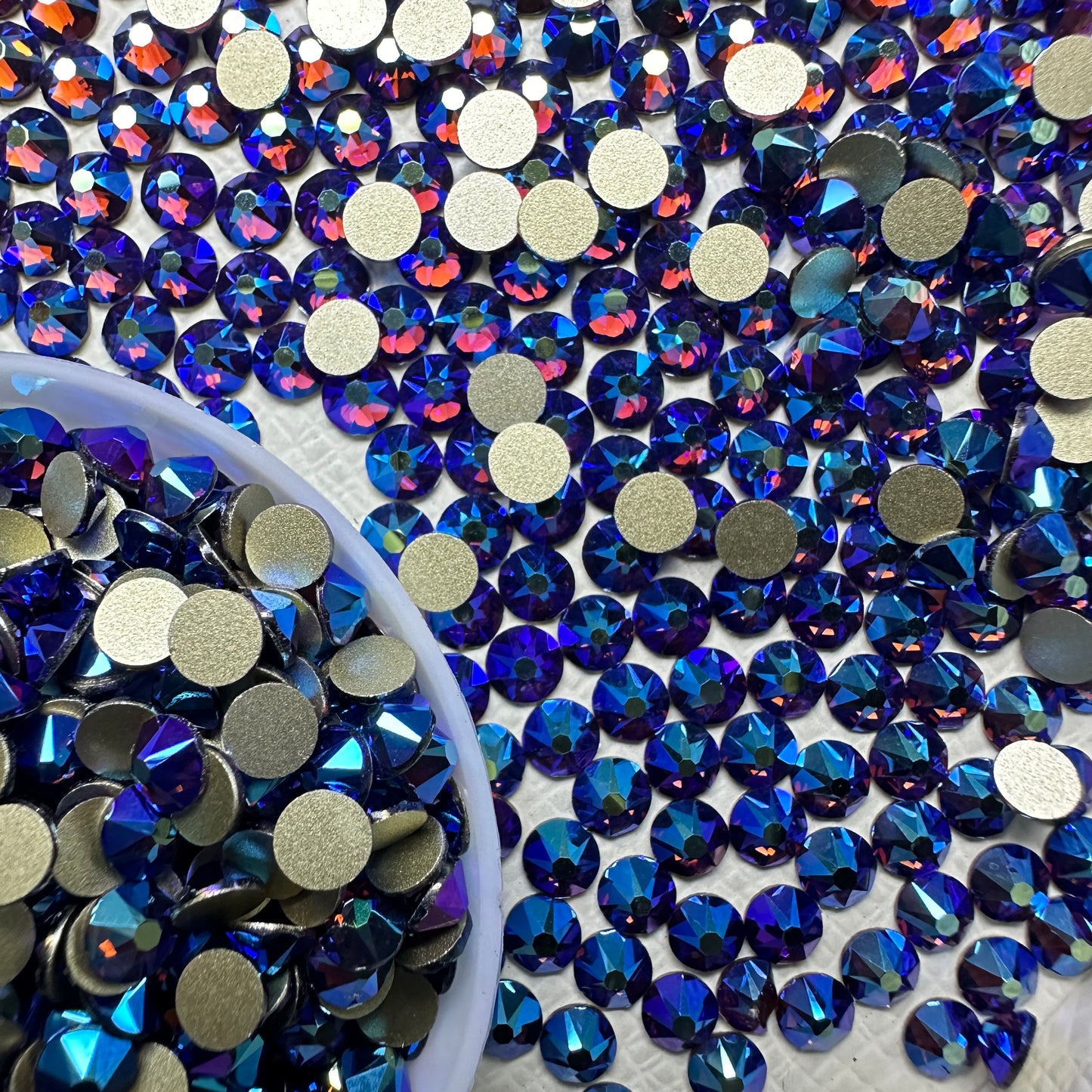 2088 Eco-Friendly Nickel-Free AB Color Non-Hotfix Flat Back Rhinestone Loose 16 Facets Shoes Hat Bags Nail Art