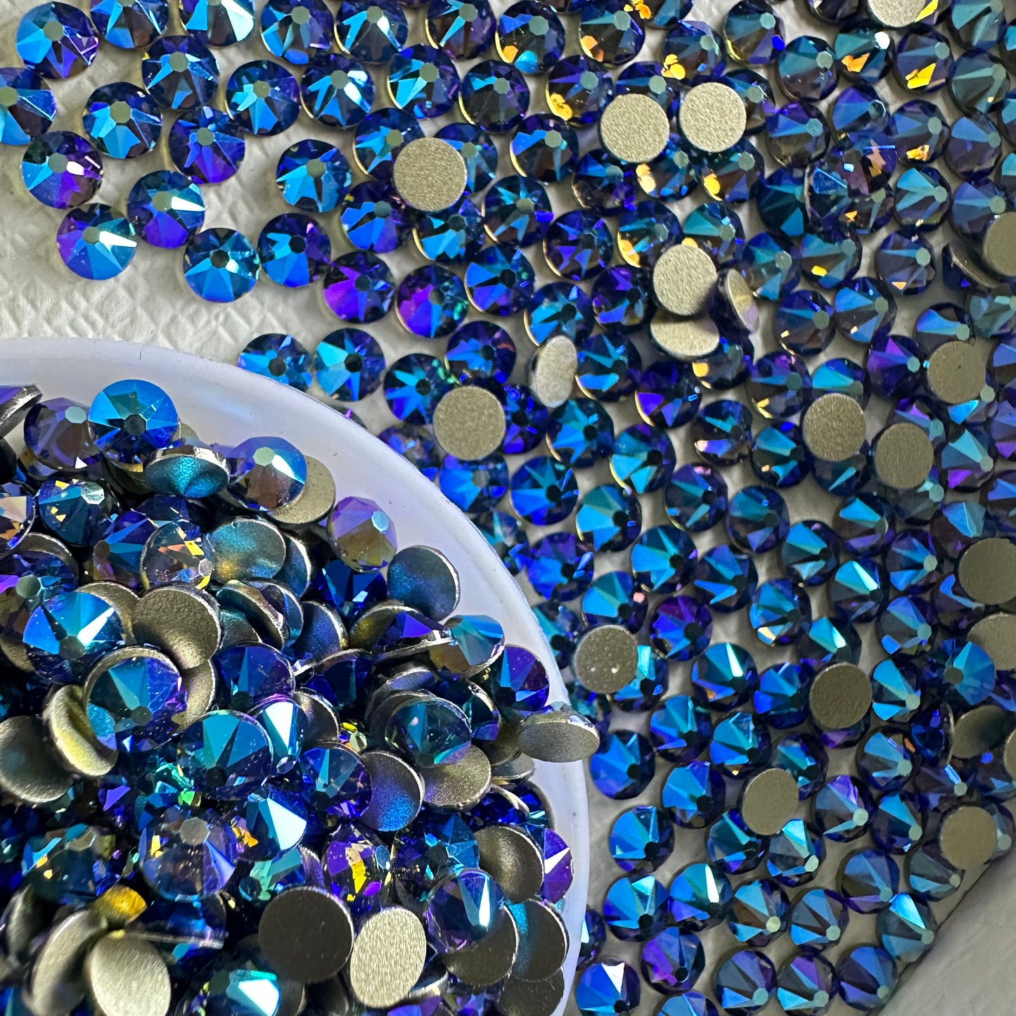 2088 Eco-Friendly Nickel-Free AB Color Non-Hotfix Flat Back Rhinestone Loose 16 Facets Shoes Hat Bags Nail Art