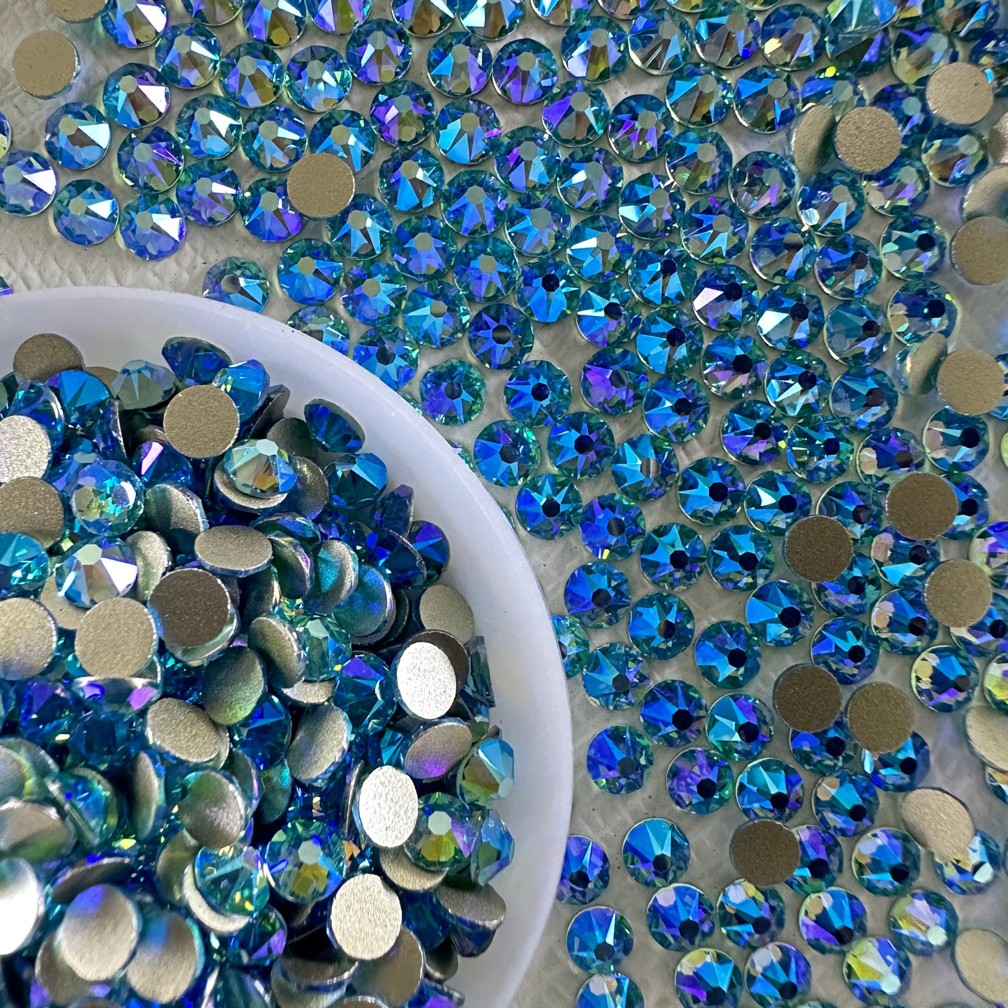 2088 Eco-Friendly Nickel-Free AB Color Non-Hotfix Flat Back Rhinestone Loose 16 Facets Shoes Hat Bags Nail Art