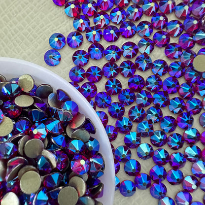 2088 Eco-Friendly Nickel-Free AB Color Non-Hotfix Flat Back Rhinestone Loose 16 Facets Shoes Hat Bags Nail Art