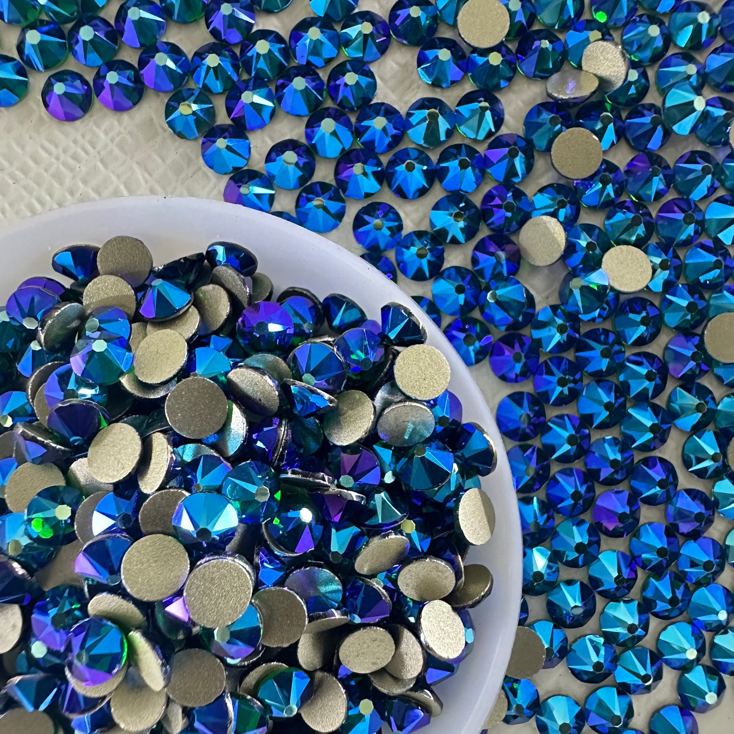 2088 Eco-Friendly Nickel-Free AB Color Non-Hotfix Flat Back Rhinestone Loose 16 Facets Shoes Hat Bags Nail Art