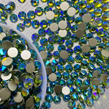 2088 Eco-Friendly Nickel-Free AB Color Non-Hotfix Flat Back Rhinestone Loose 16 Facets Shoes Hat Bags Nail Art